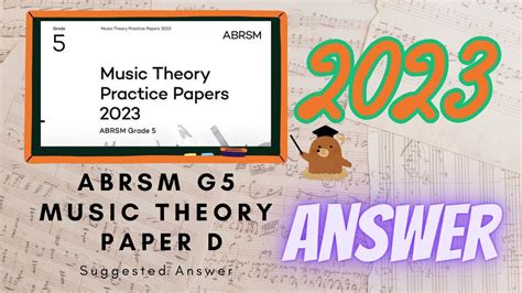 Abrsm Music Theory Practice Paper D Answer