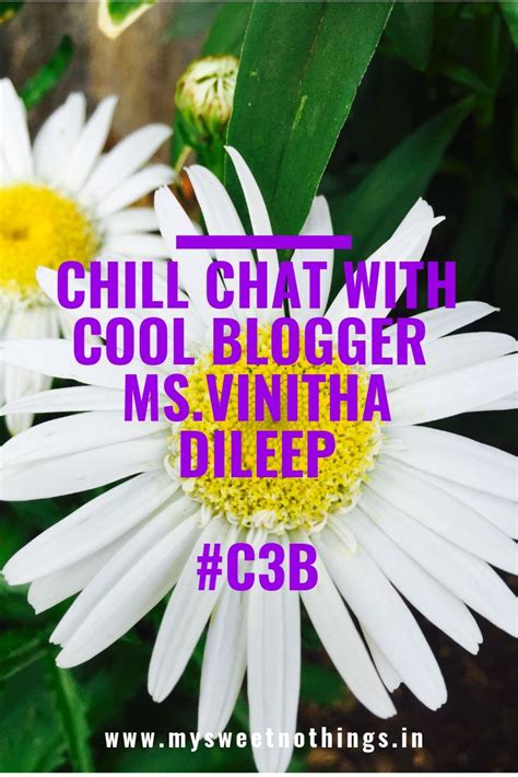 Chill Chat With Cool Blogger Ms. Vinitha Dileep - #C3B | Blogging ...