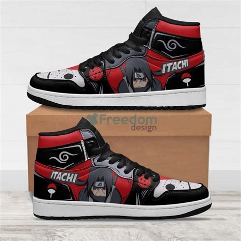 Uchiha Itachi Anbu Sneakers Naruto Custom Anime Air Jordan Hightop