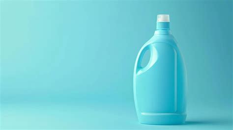 Premium Photo Blue Plastic Bottle Of Laundry Detergent On Blue Background