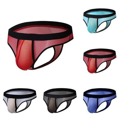 Sexy M Nner Mesh Jockstrap Briefs Bulge Thong Gay Culotte H Schen Eur Picclick Fr