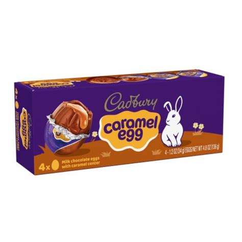 Cadbury Milk Chocolate With Caramel Center Eggs Easter Candy Eggs 4 Ct 1 2 Oz Kroger