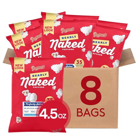 Nearly Naked Gourmet Popcorn Popped Popcorn Snack Bags Ounce Pack Of Walmart