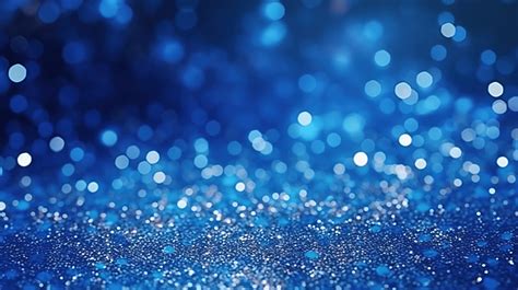 Abstract Blue Glitter Background Shiny Glitter Bokeh Christmas ...