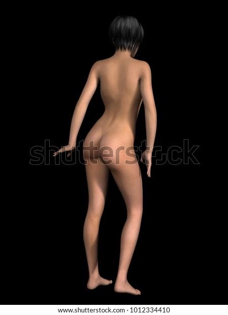 Young Sexy Nude Woman Posing On ilustración de stock Shutterstock