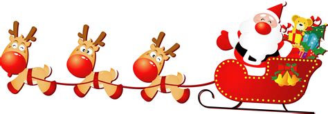 Santa sleigh PNG images free download