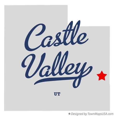 Map Of Castle Valley Ut Utah