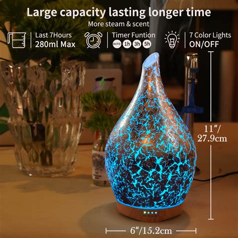 Porseme Ml Essential Oil Diffuser D Glass Aromatherapy Diffusor