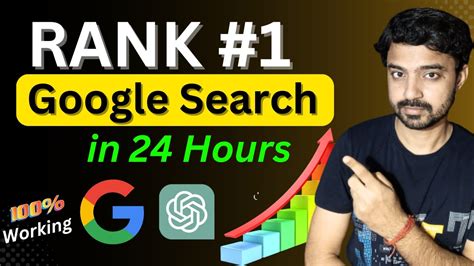 How To Rank Your Article On Google First Page In Hour Chatgpt For