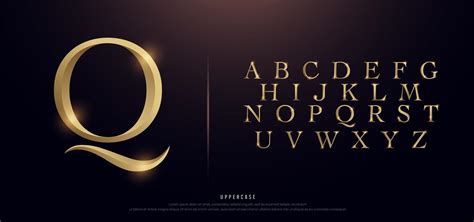 Gold Alphabet Vector Art Icons And Graphics For Free Download