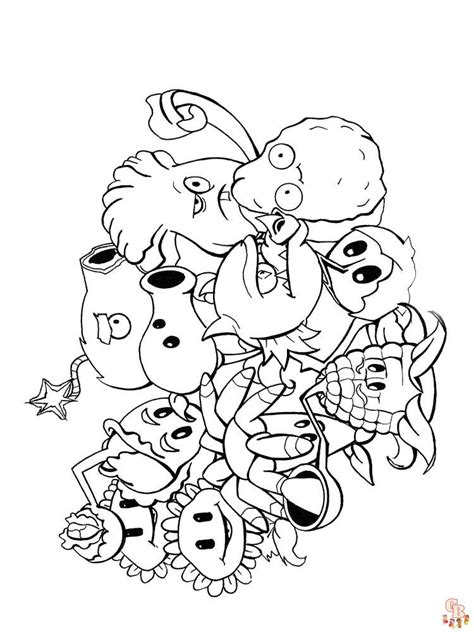 Plants Vs Zombies Coloring Pages Free Printable