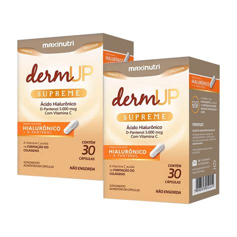 Kit 2 Derm Up Supreme 30 Cápsulas Maxinutri Submarino