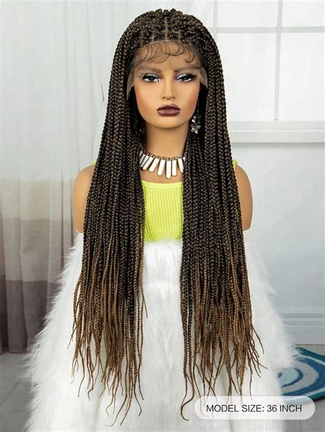 Full Double Lace Front Braid Braided Wig Box Braids Wig Triangle