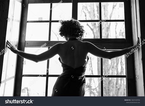 Sensual Woman Evening Dress Naked Back Stock Photo Shutterstock