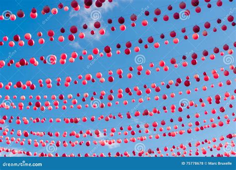 Pink Balls In Montreal Gay Village Stock Photo Image Of Blue Balls