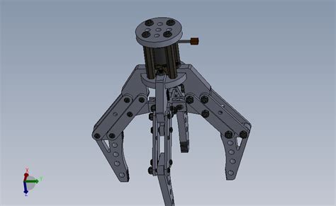 机械爪solidworks 2014模型图纸下载 懒石网