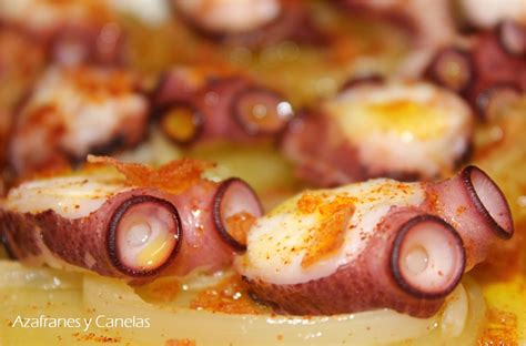 Pulpo Con Patatas Confitadas Azafranes Y Canelas