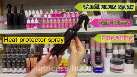 Private Label 200ml Flower Scent Heat Protectant Hair Spray Protect