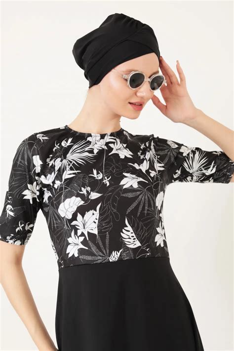 Toptan Kısa Kol Tesettür Mayo Toptan Bikini Mayo