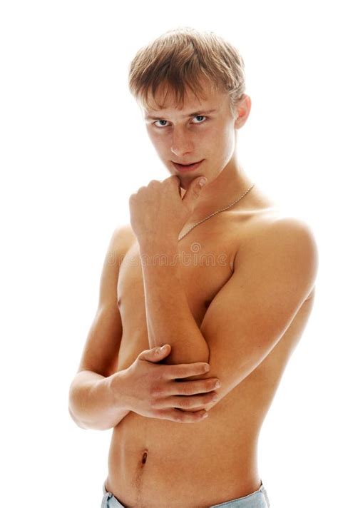 Man In Jeans Stock Image Image Of Naked Masculinity 3660765