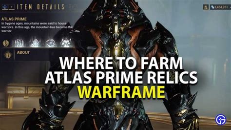 Warframe How To Farm Atlas Prime Relics Atlas Prime Relics Locations