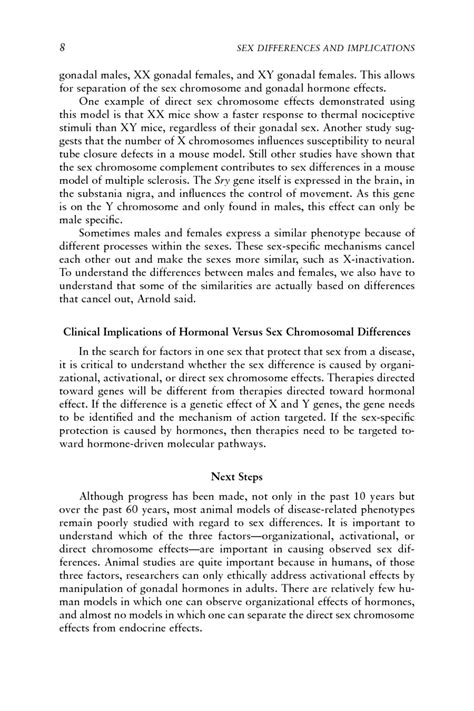 Studying Sex Differences In Health And Disease Sex Differences And Implications For