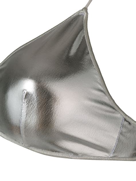 Oseree Metallic Bikini 187 Farfetch Lookastic