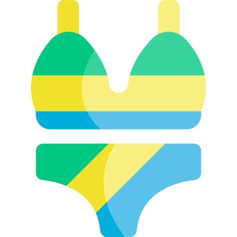 Icono De Bikini Kawaii Flat