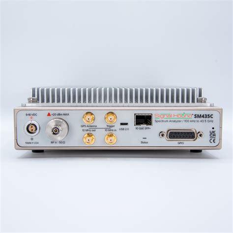 SM435C — 43.5 GHz Real-time Spectrum Analyzer with 10GbE | SignalTronics