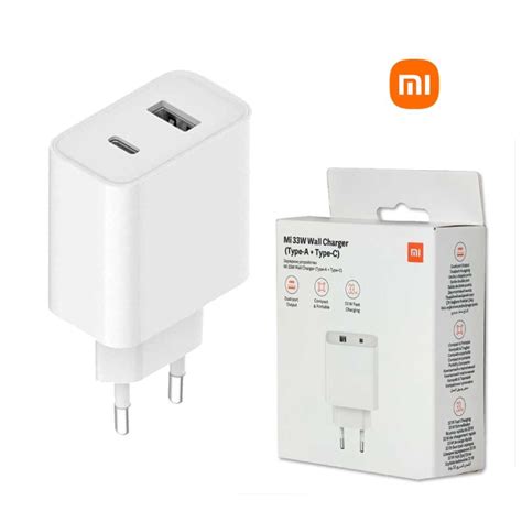 Xiaomi Mi 33W Wall Charger Type-A+ Type-C EU White | Technology Valley