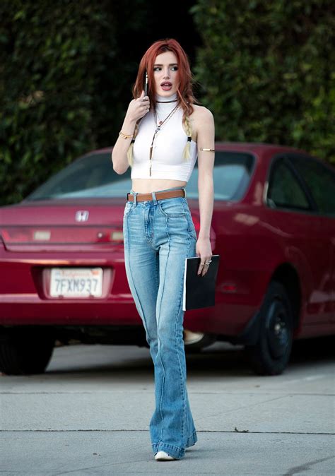 Bella Thorne In Jeans Leaving The Sony Studios In Los Angeles 1129