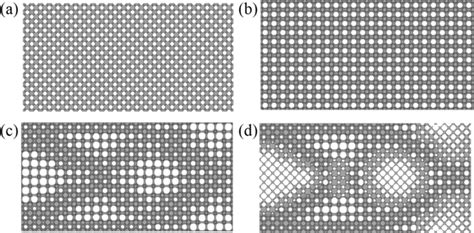 Optimized structures with different design methods: a uniform W ...