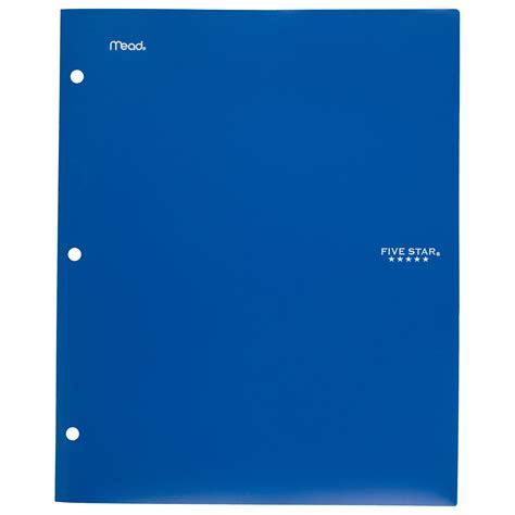 5 star plastic pocket folders