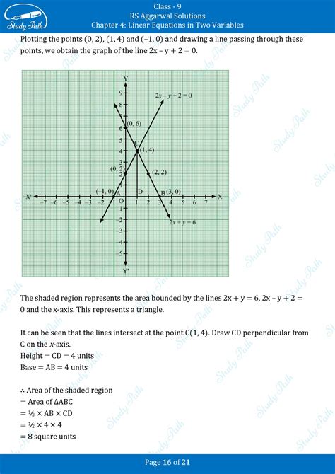 RS Aggarwal Solutions Class 9 Chapter 4 Linear Equations in Two ...
