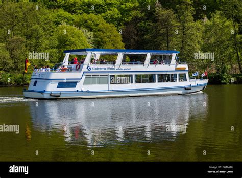 River cruise on river Ruhr Stock Photo - Alamy