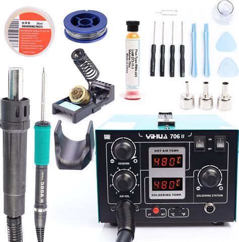 Techrebal Stacja Lutownicza Hot Air Lutownica Yihua Ii Pasta Topnik Cyna Narz Dzia Morele Net