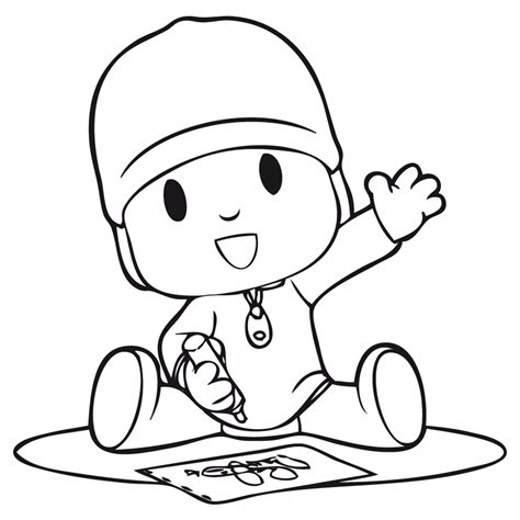 Dibujos De Pocoyo Para Pintar Y Colorear Imprime Los Dibujos Y Colorea