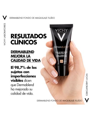 Vichy Dermablend Fondo De Maquillaje Fluido Alta Cobertura H Tono Nude