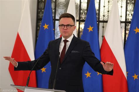 Sejm Konferencja prasowa marszałka Sejmu Szymona Hołowni