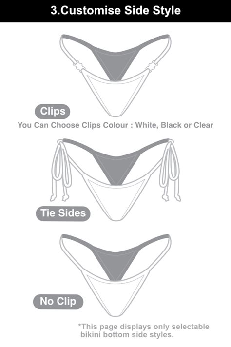 Siren Doll Standard Front Bikini Bottom Customise Neon Colour Siren Doll