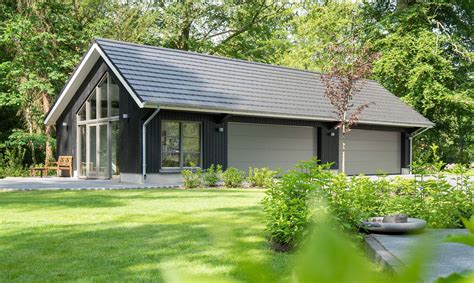 Project | Tuinkantoor met garage Apeldoorn | Geldersche Houtbouw