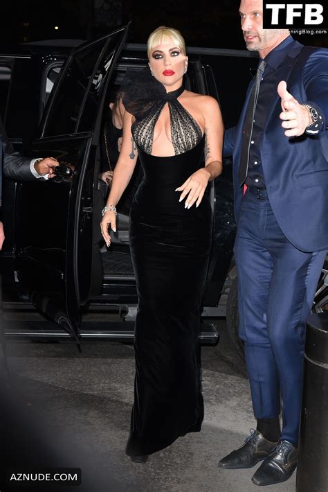 Lady Gaga Sexy Seen Flaunting Her Hot Boobs In A See Through Dress At The Jazz Room In New York