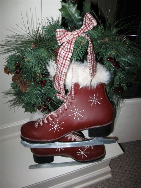 Painting Crafts Diy Ice Skates Christmas Decorations Holidays