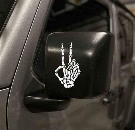 JEEP WAVE SKELETON Hand Decal / Funny Jeep Decal / Jeeper / - Etsy