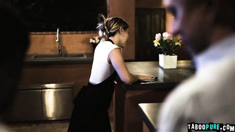 Attractive Brunette Server Paige Got Double Penetration