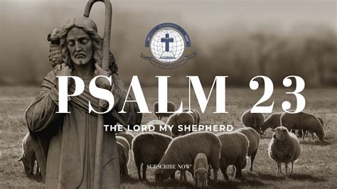 Psalm 23 The Lord My Shepherd With Words KJV God Our Protector