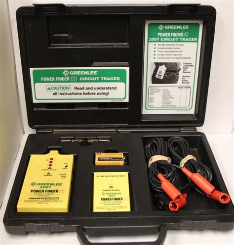 Greenlee 2007 Power Finder Circuit Tracer Kit Ebay