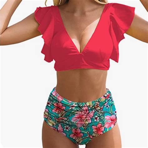 Sporlike Swim Sporlike Medium Bikini Set High Waisted Poshmark