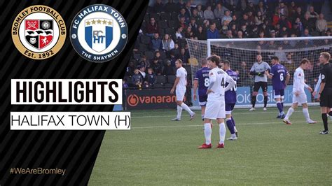 Highlights Bromley 0 0 Halifax Town YouTube