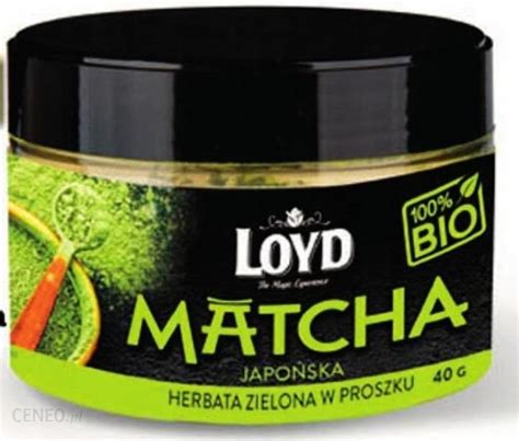 Herbata Matcha Bio Japo Ska Zielona Herbata W Proszku G Ceny I